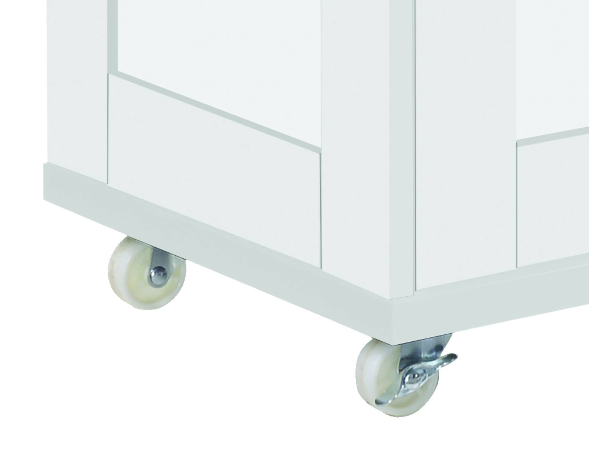 Arleta Kitchen Trolley in White - Ezzo