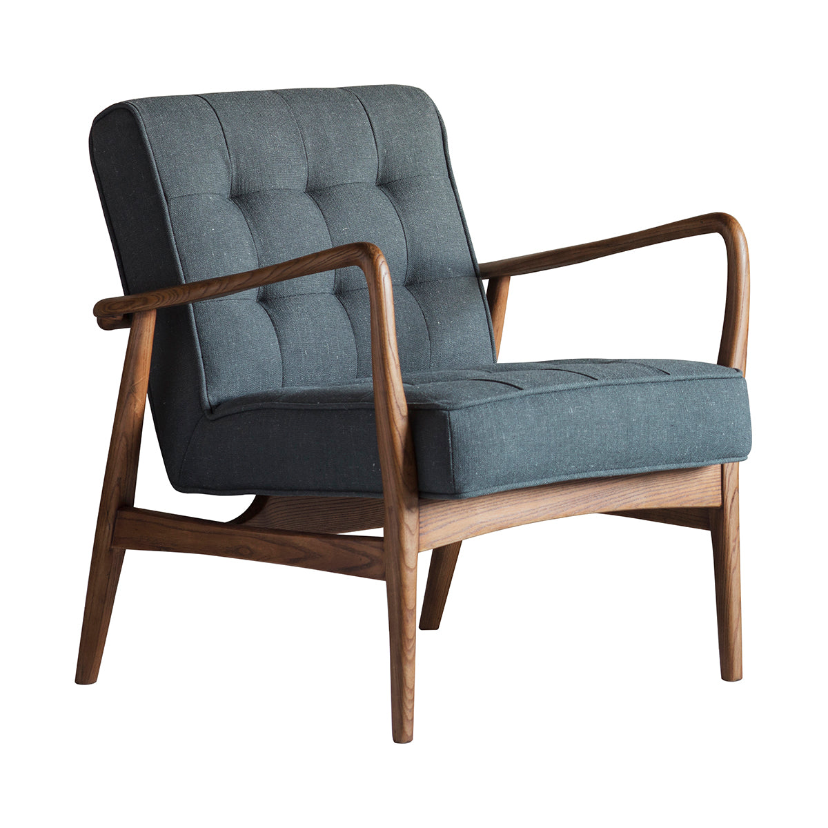Barton Armchair Dark Grey Linen - Ezzo
