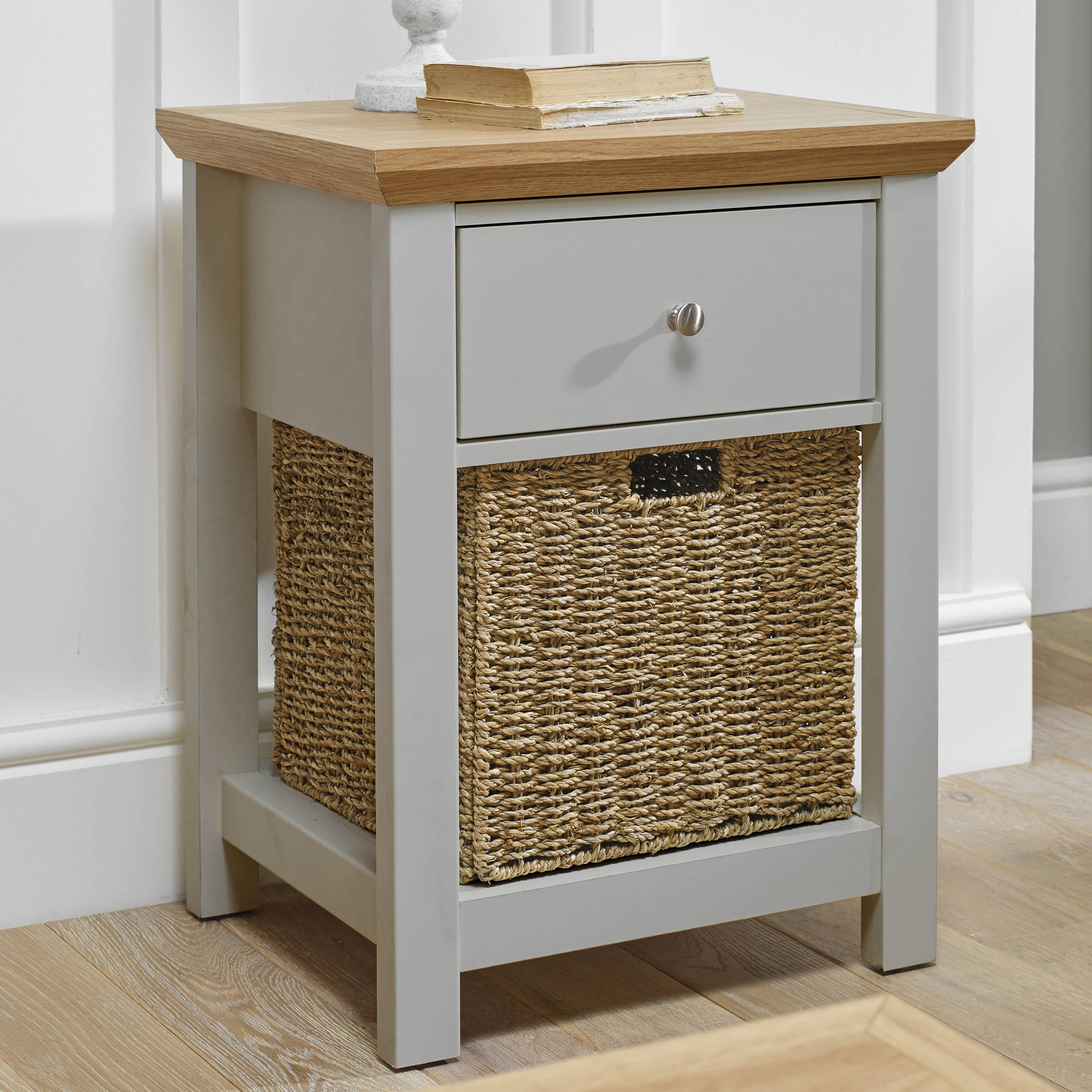Broadwell Side Table in Grey - Ezzo