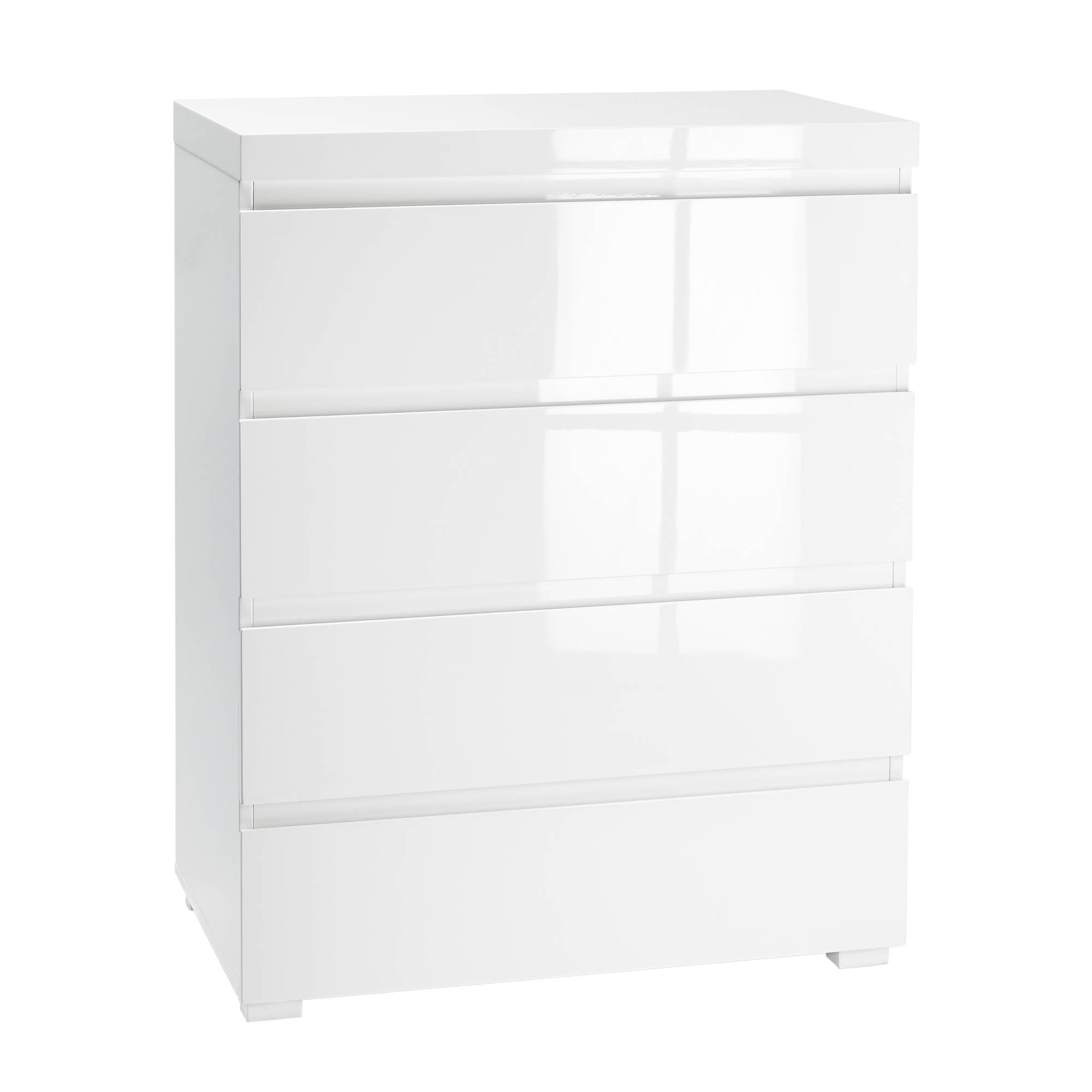 Cuba 4 Drawer Chest in White - Ezzo