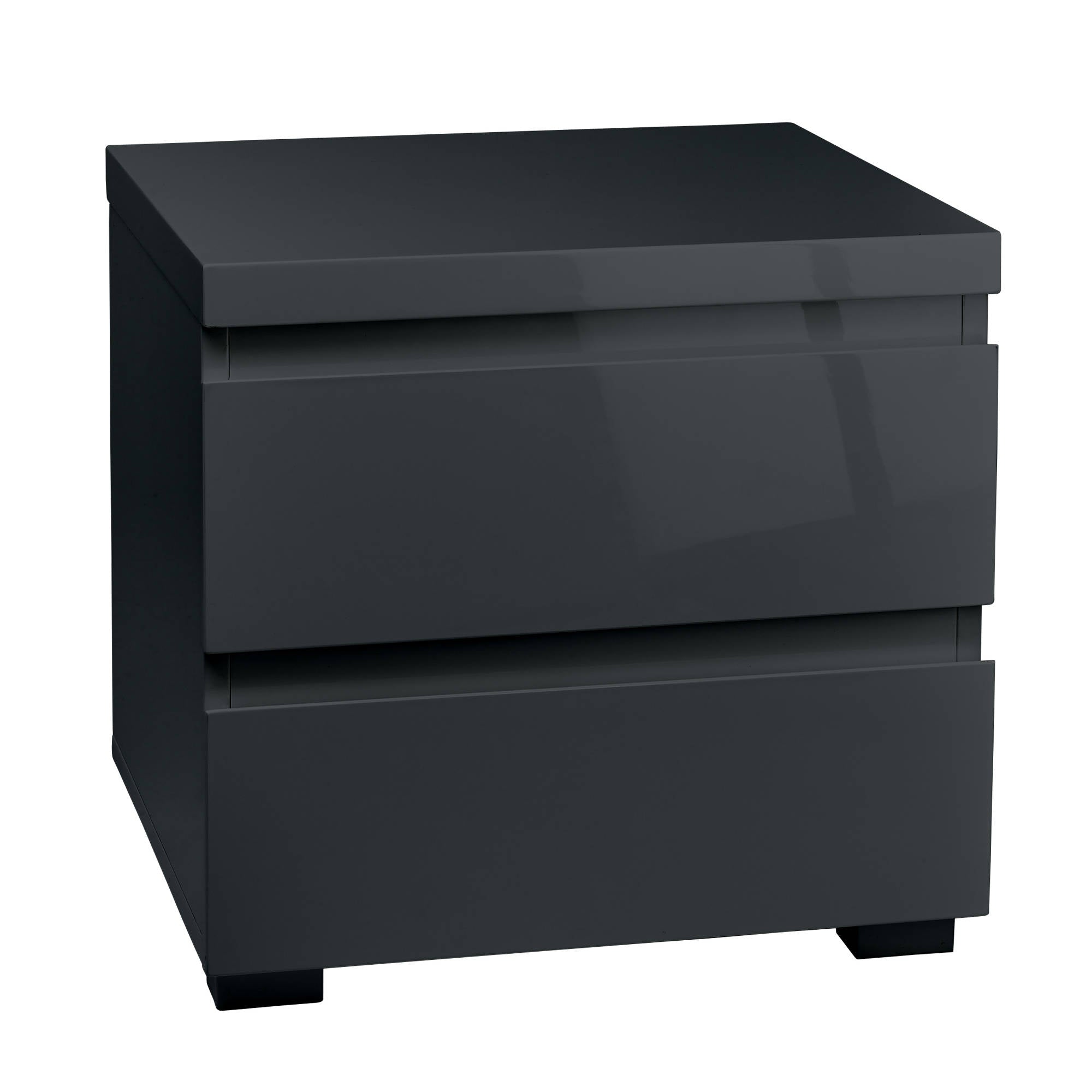 Cuba Bedside Table in Charcoal - Ezzo