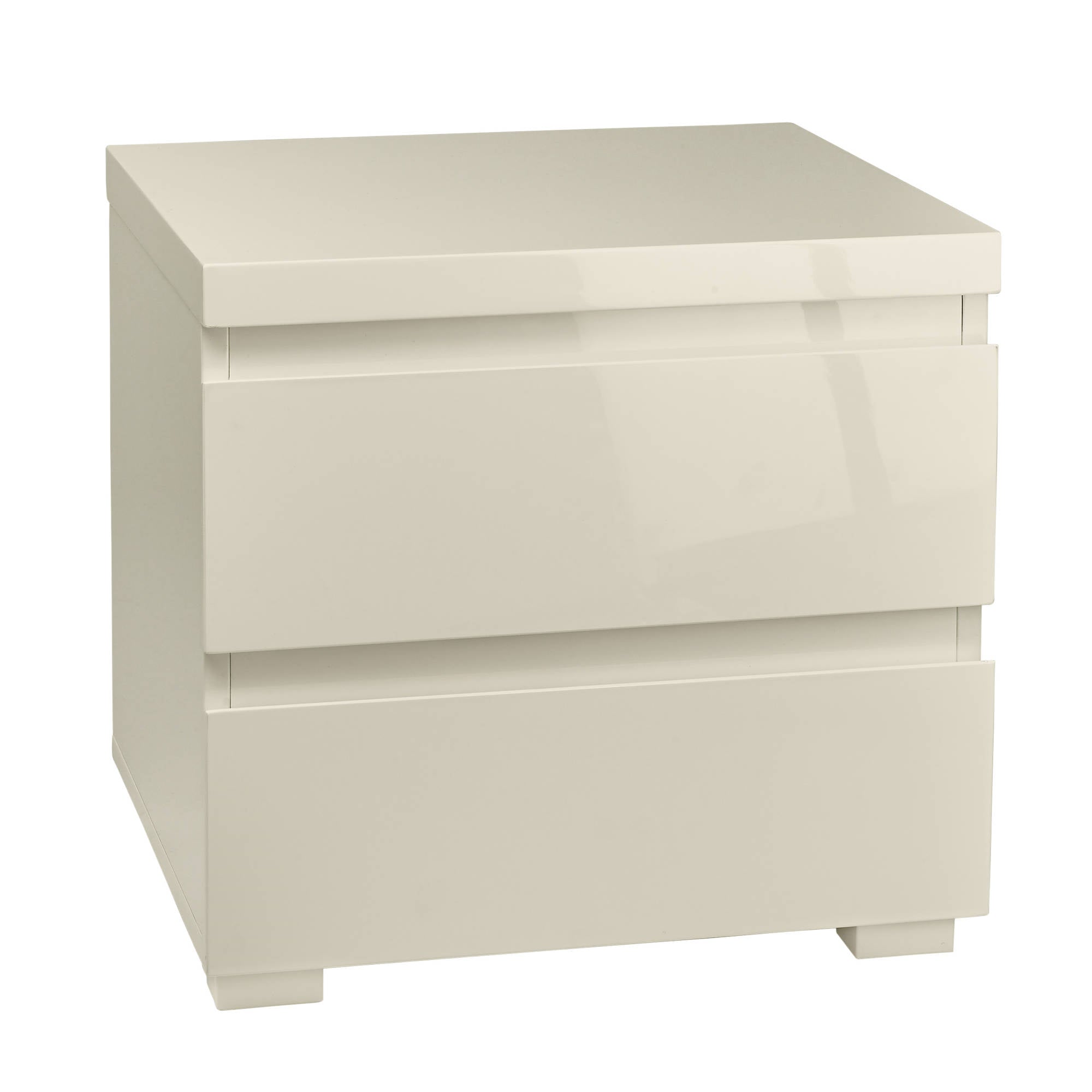 Cuba Bedside Table in Cream - Ezzo