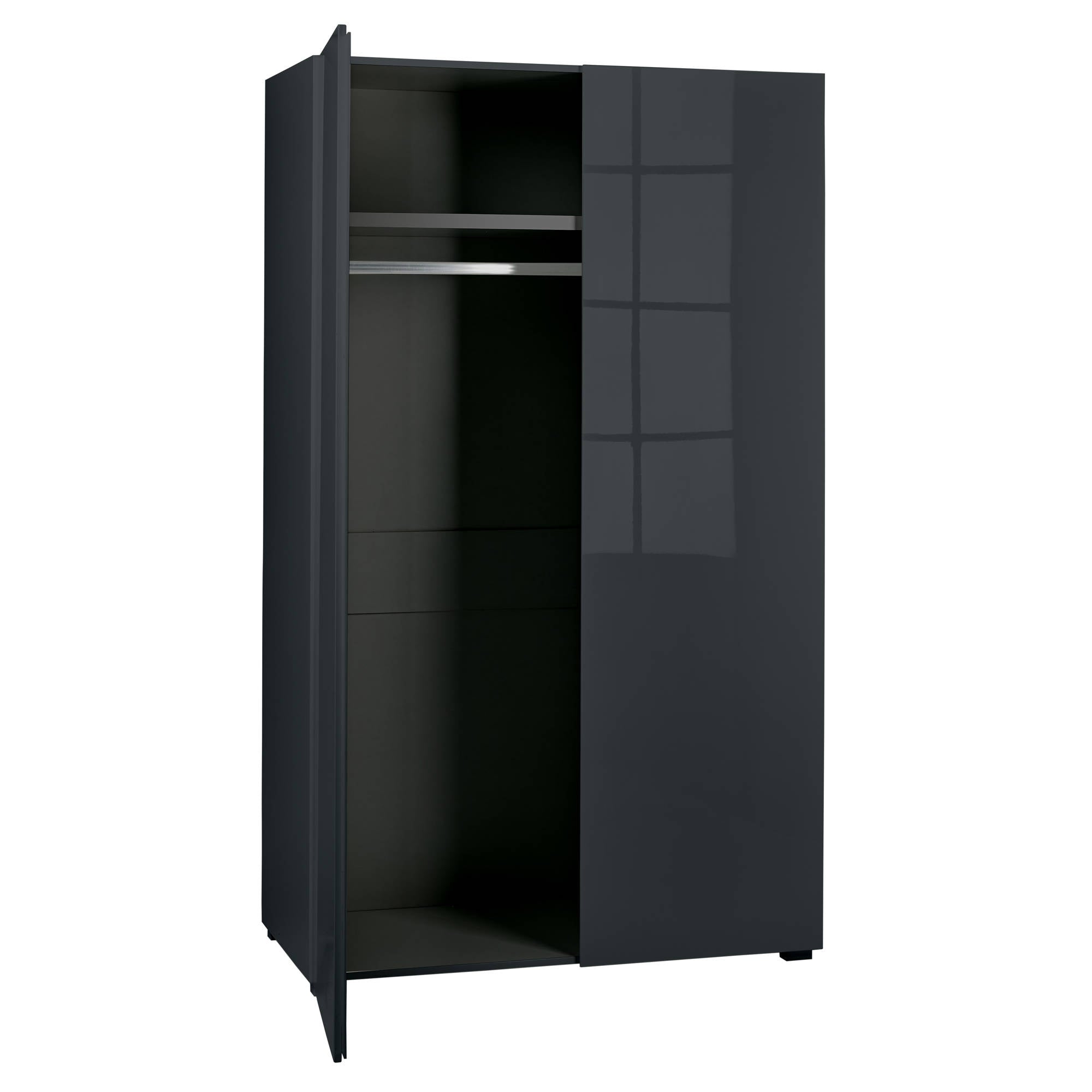 Cuba Wardrobe in Charcoal - Ezzo
