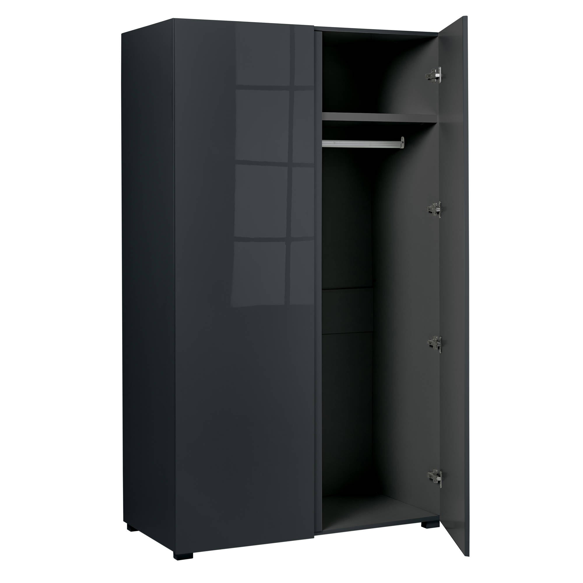 Cuba Wardrobe in Charcoal - Ezzo