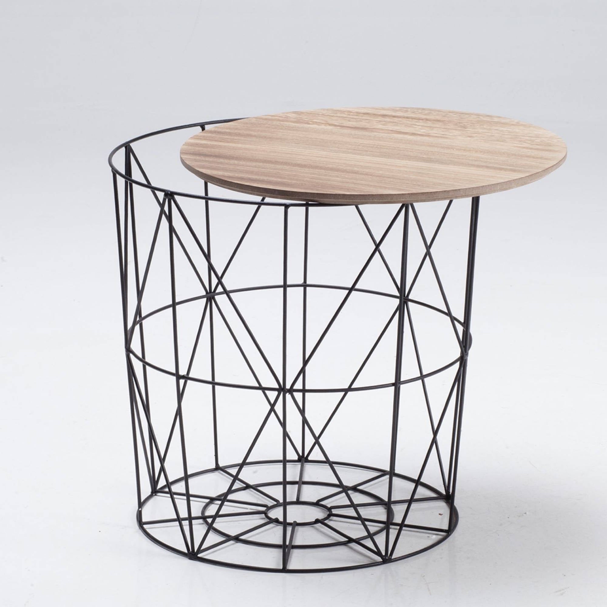 Elio Black Cage Table - Ezzo