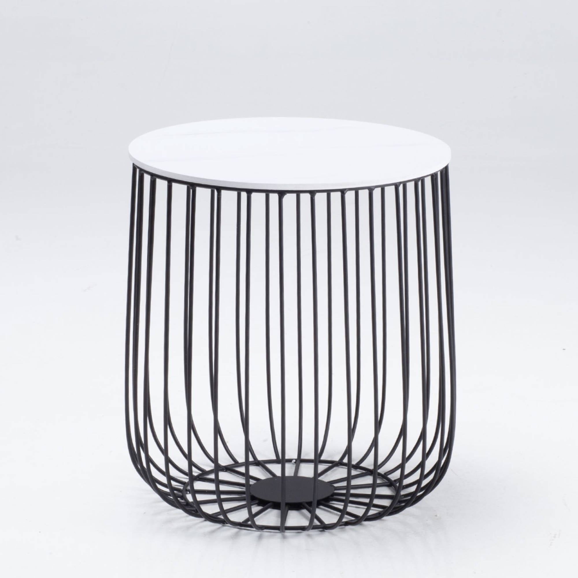 Elio Small Black Cage Table - Ezzo