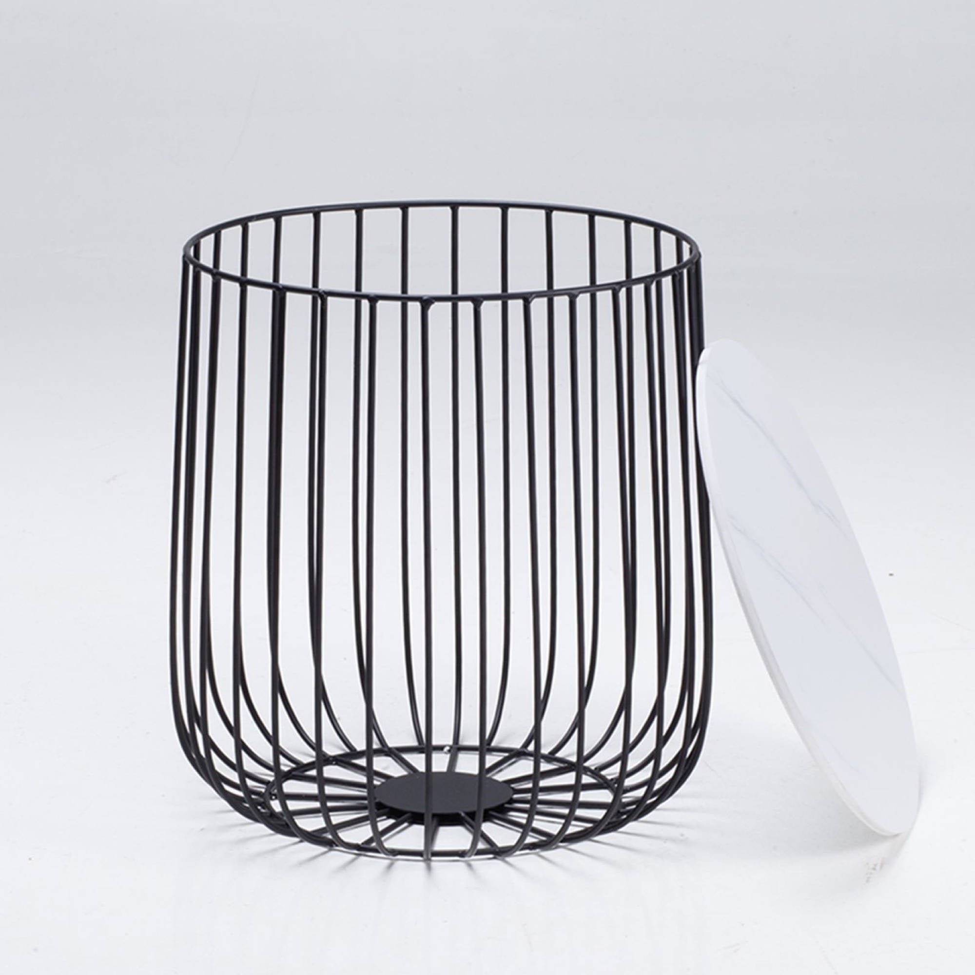 Elio Small Black Cage Table - Ezzo