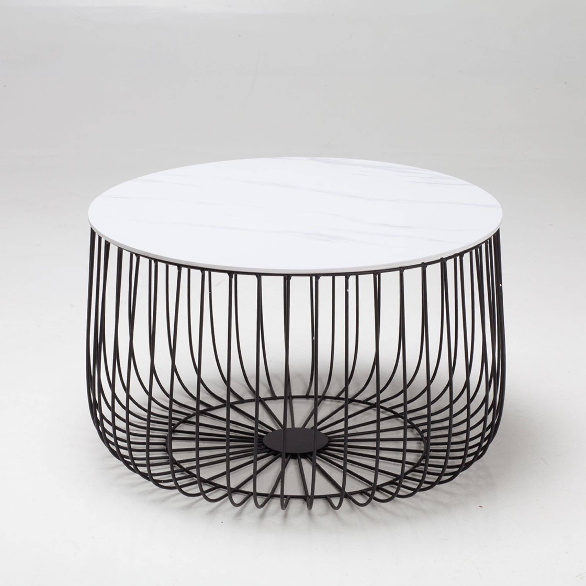 Elio Large Black Cage Table - Ezzo
