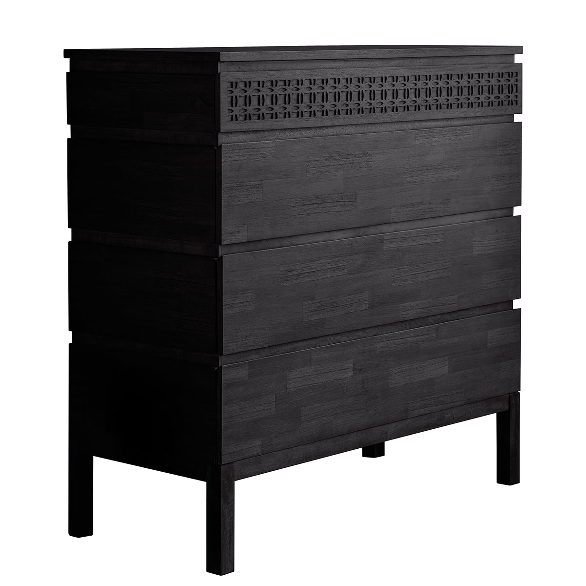 Greenwich 4 Drawer Chest in Matt Charcoal - Ezzo