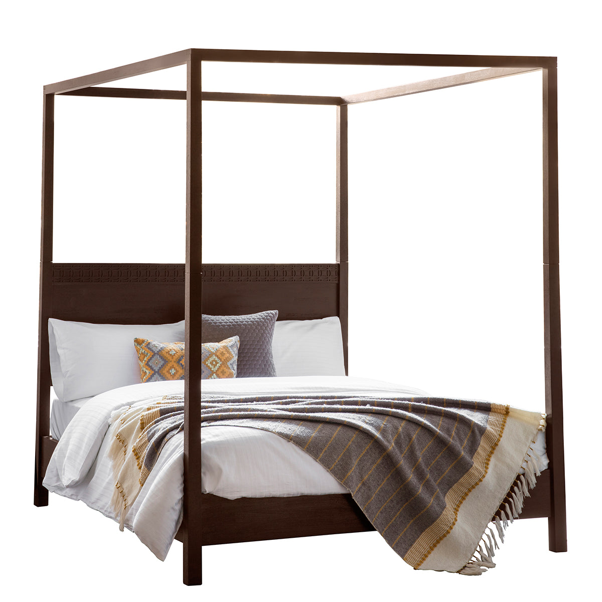 Greenwich 4 Poster King Size Bed in Natural - Ezzo