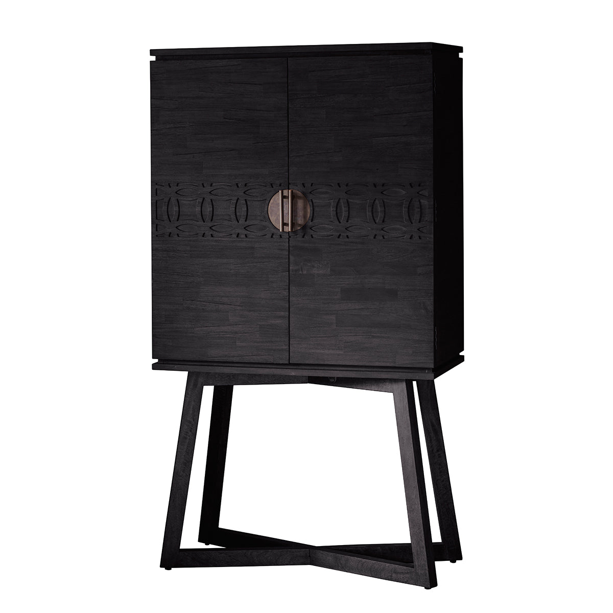 Greenwich Cocktail Cabinet in Matt Charcoal - Ezzo