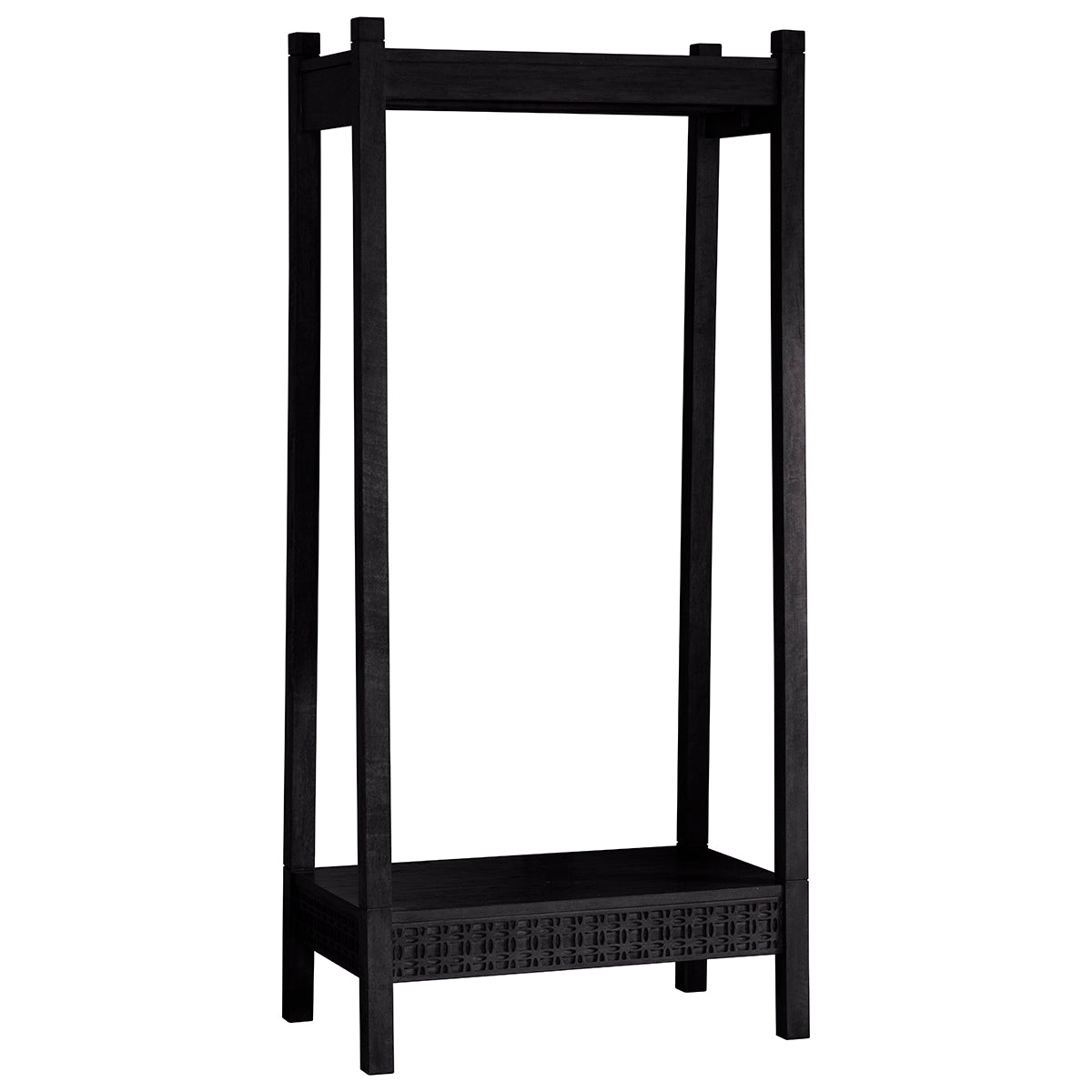 Greenwich Open Wardrobe in Dark Charcoal - Ezzo