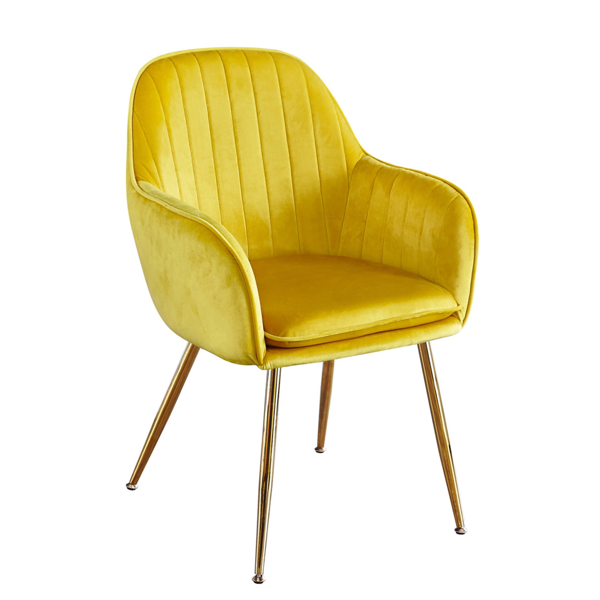 Lares Chairs in Ochre Yellow - Ezzo