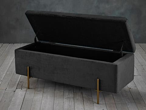 Layla Ottoman in Grey - Ezzo