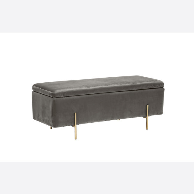 Layla Ottoman in Grey - Ezzo