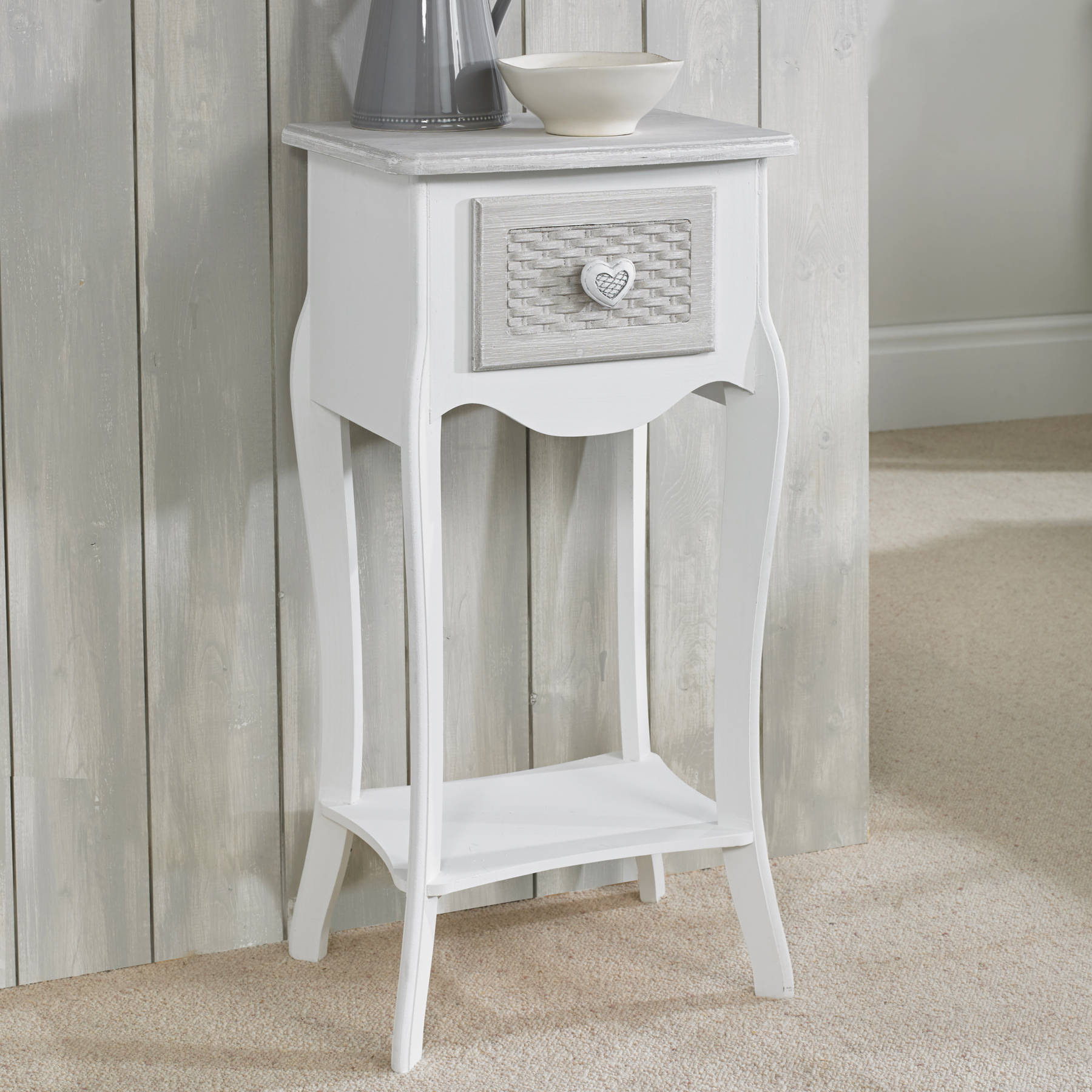 Lorient 1 Drawer Bedside Cabinet - Ezzo