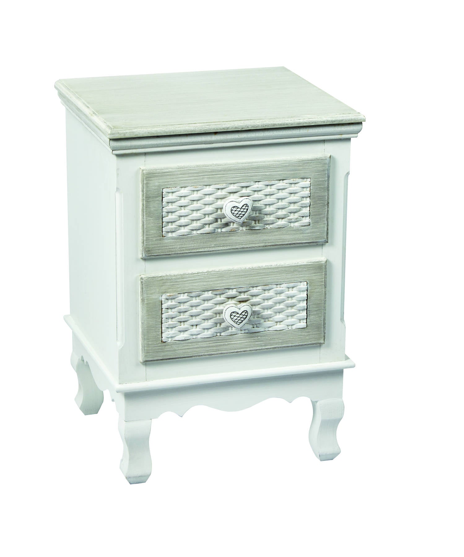 Lorient 2 Drawer Bedside Cabinet - Ezzo