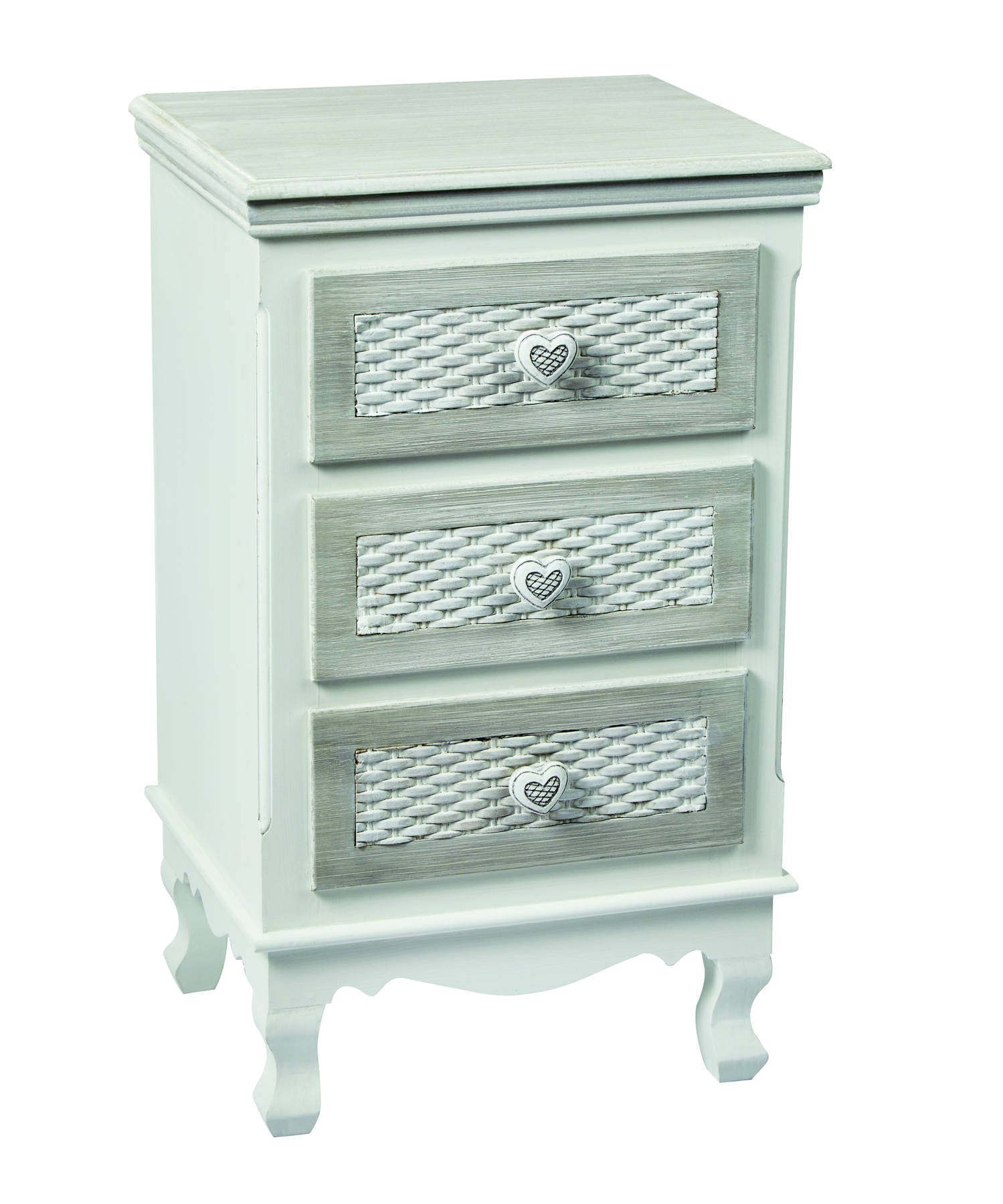 Lorient 3 Drawer Bedside Cabinet - Ezzo