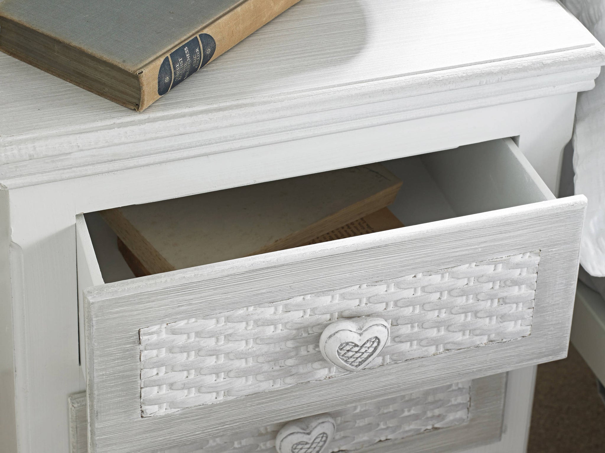 Lorient 3 Drawer Bedside Cabinet - Ezzo