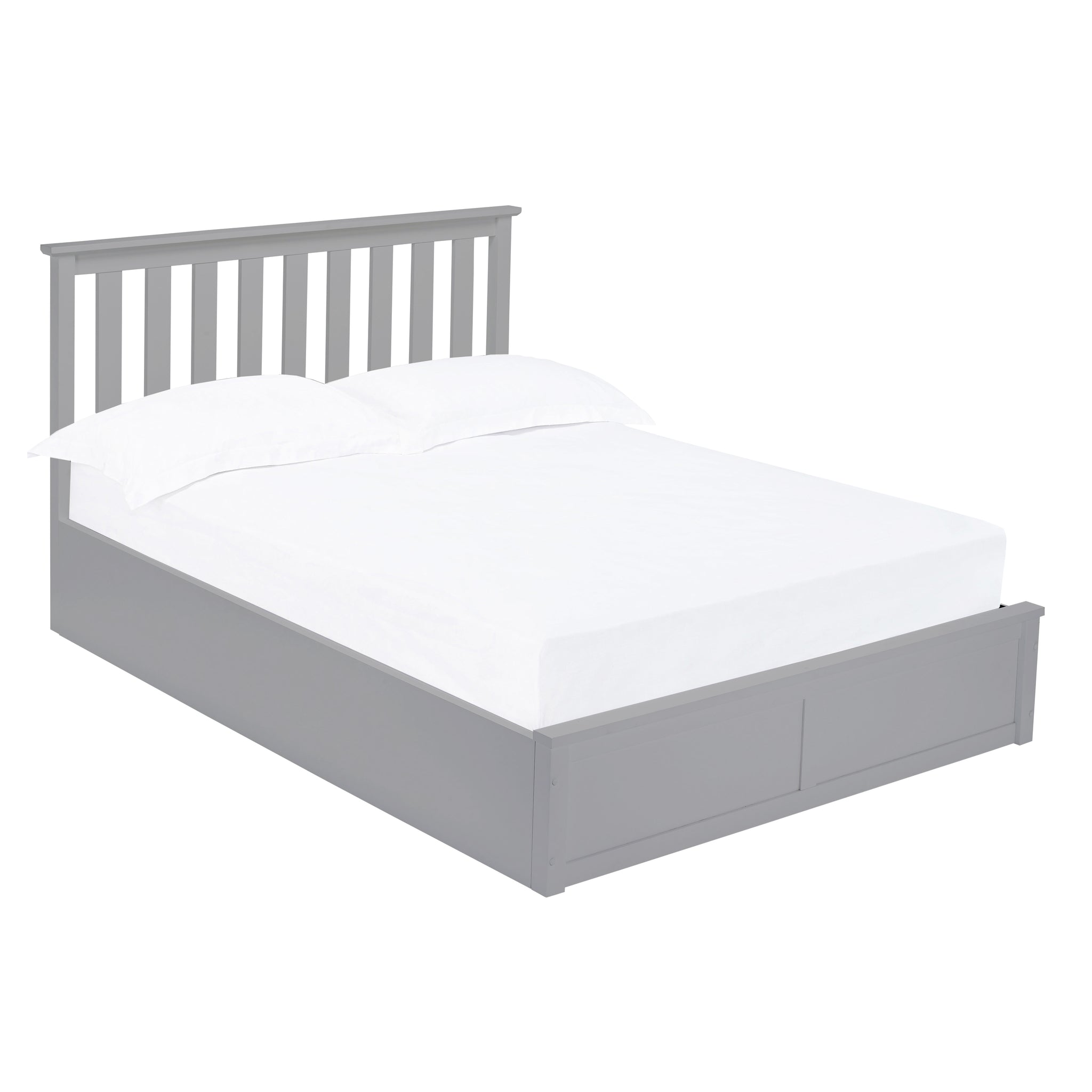 Marston King Size Ottoman Bed in Grey - Ezzo