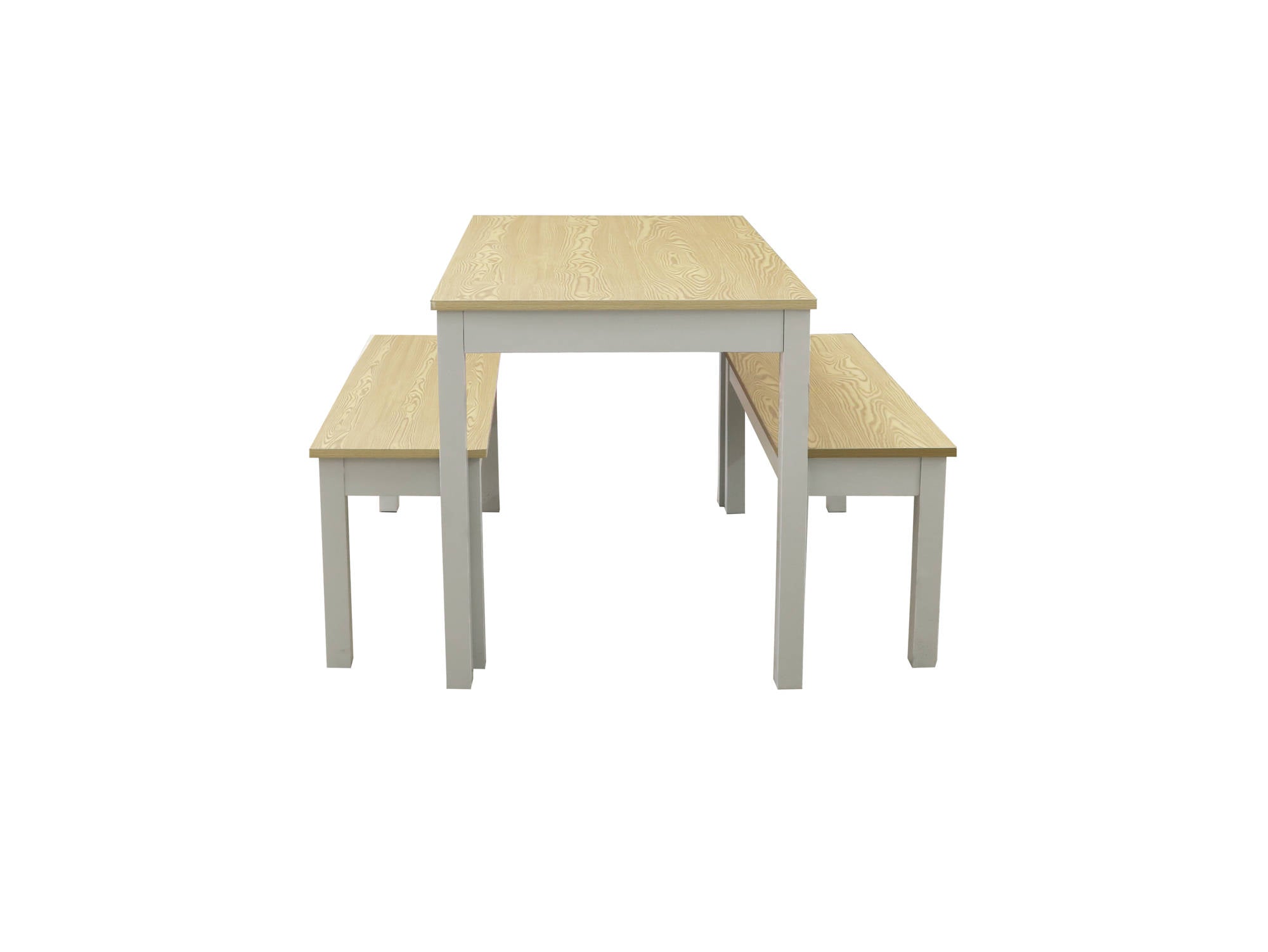 Medina Dining Set in Oak and Grey - Ezzo