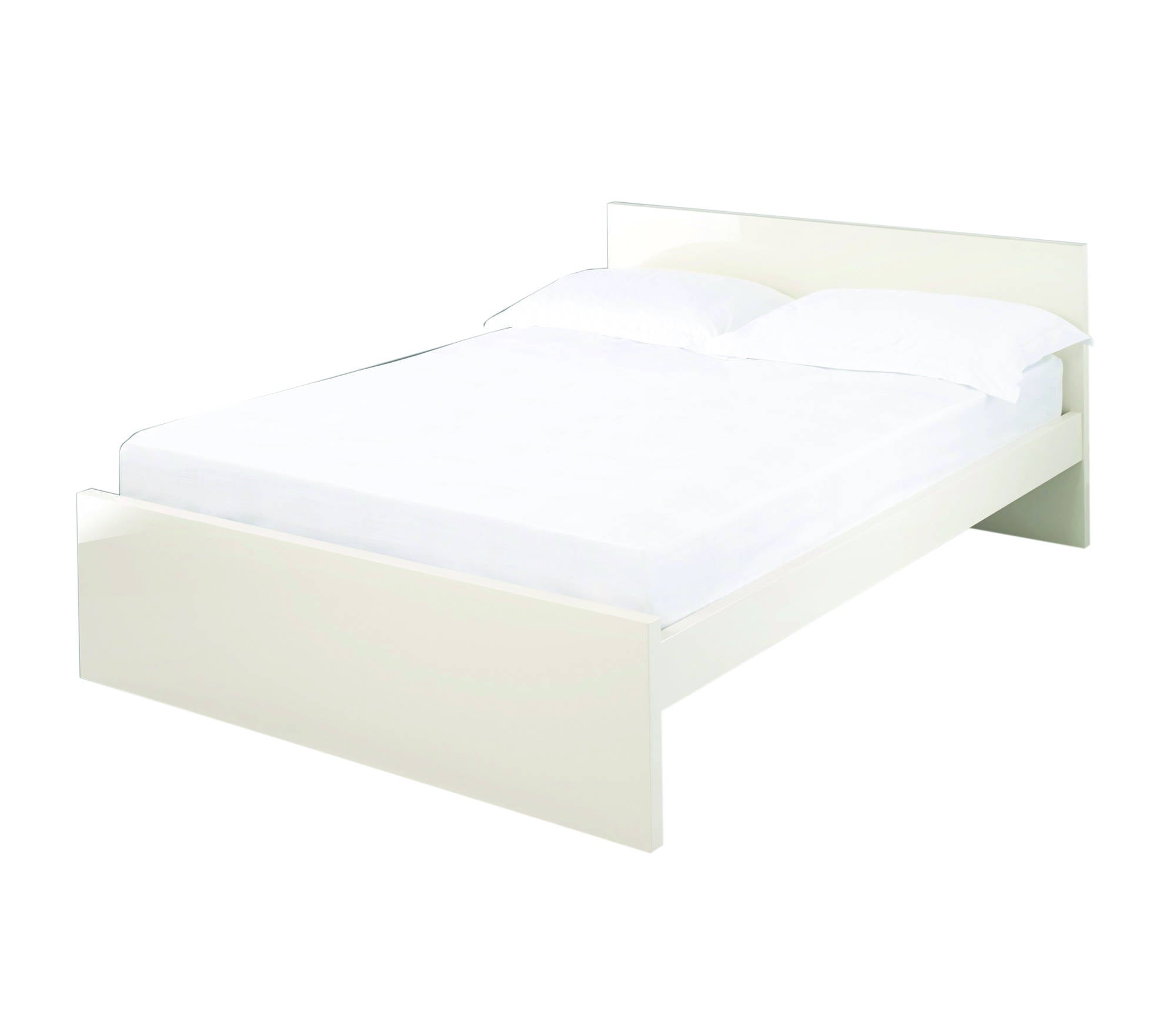 Cuba King Size Bed in Cream - Ezzo