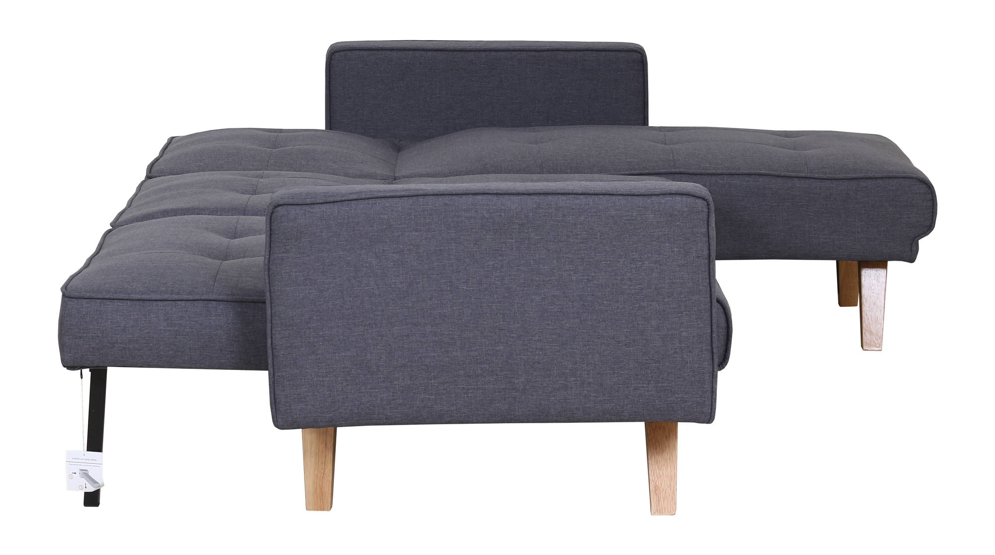 Robertson Corner Sofa Bed in Grey - Ezzo