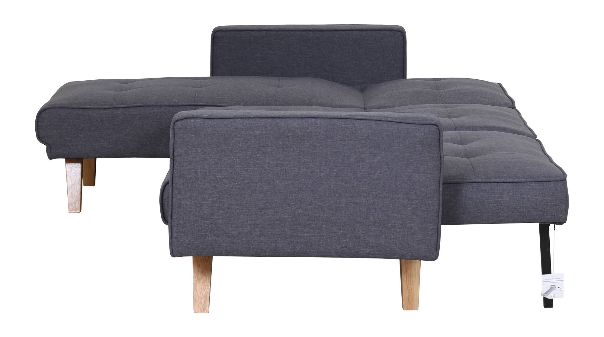 Robertson Corner Sofa Bed in Grey - Ezzo