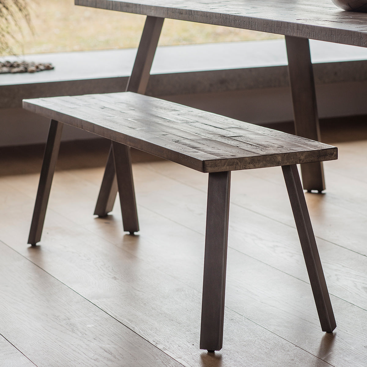Somers Dining Bench Rustic - Ezzo