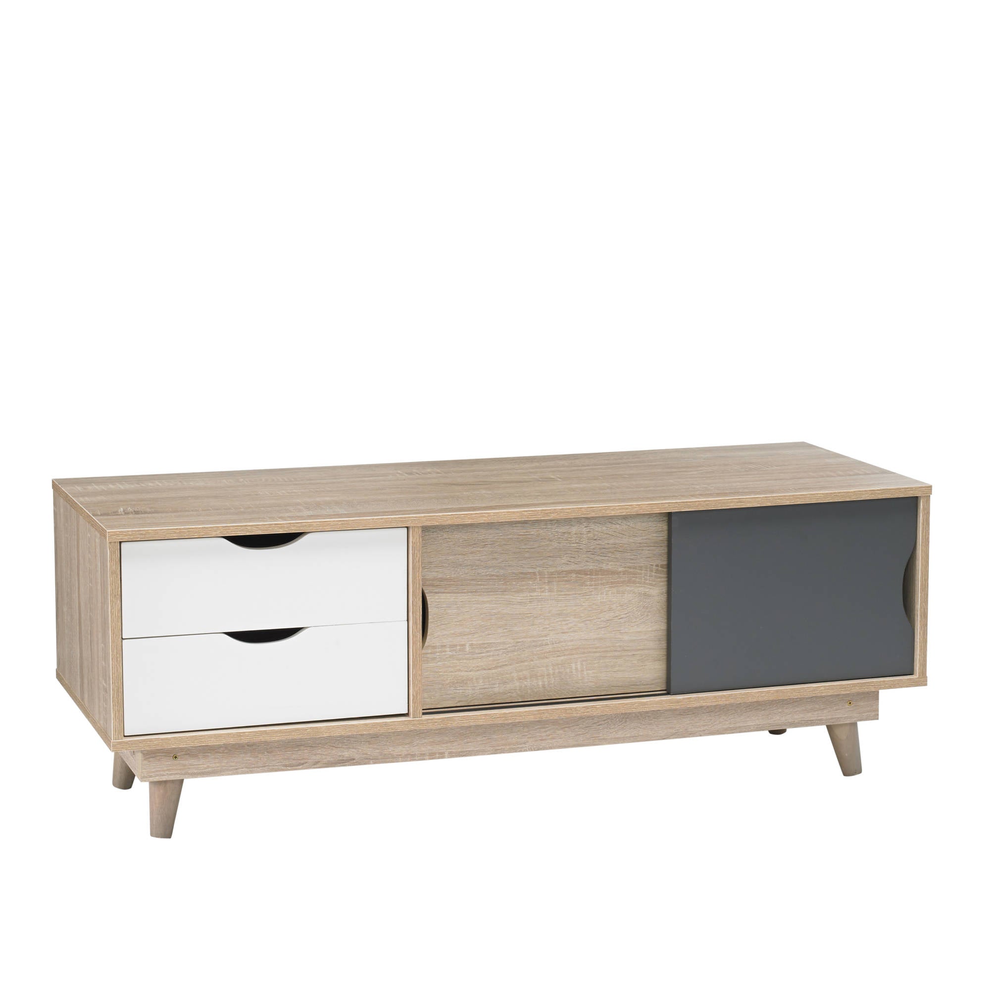 Svalbard TV Unit in Grey - Ezzo