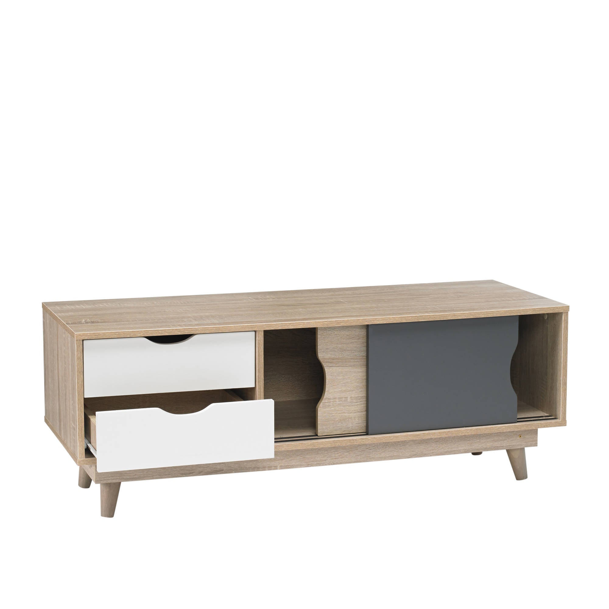Svalbard TV Unit in Grey - Ezzo