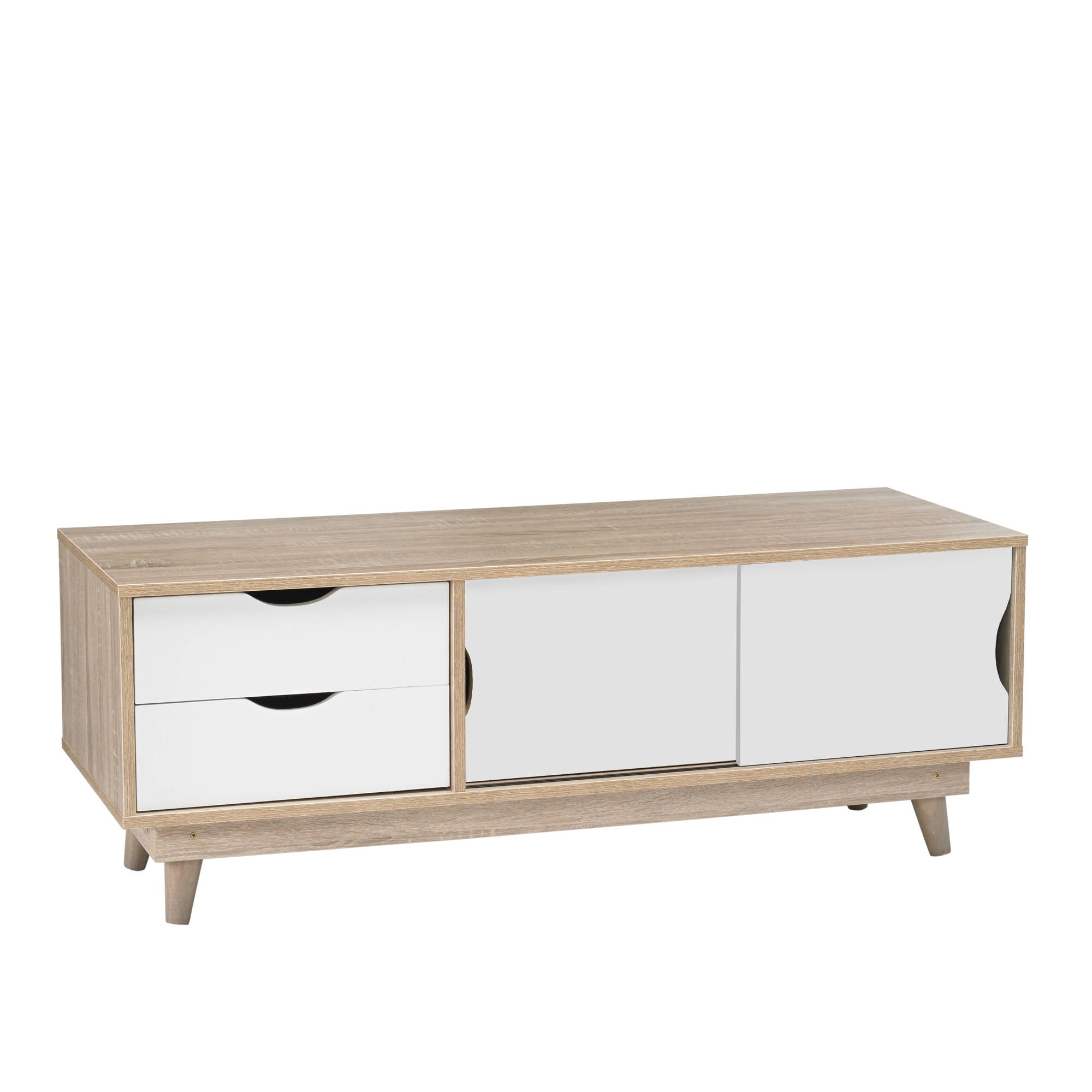 Svalbard TV Unit in White - Ezzo