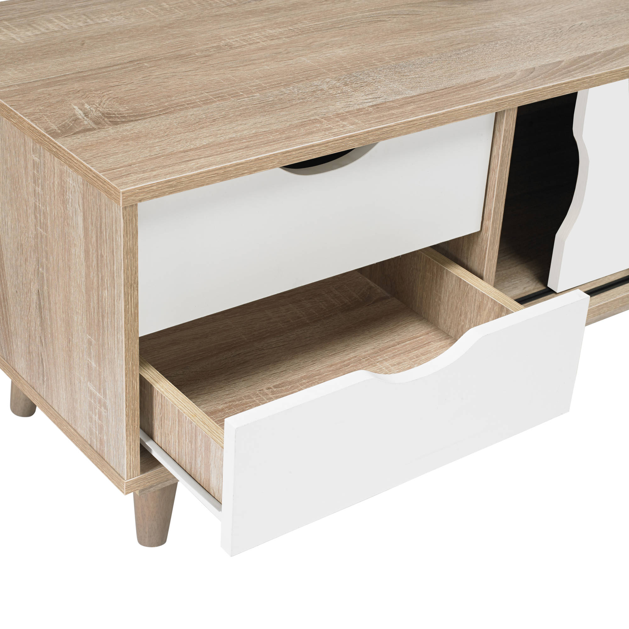 Svalbard TV Unit in White - Ezzo