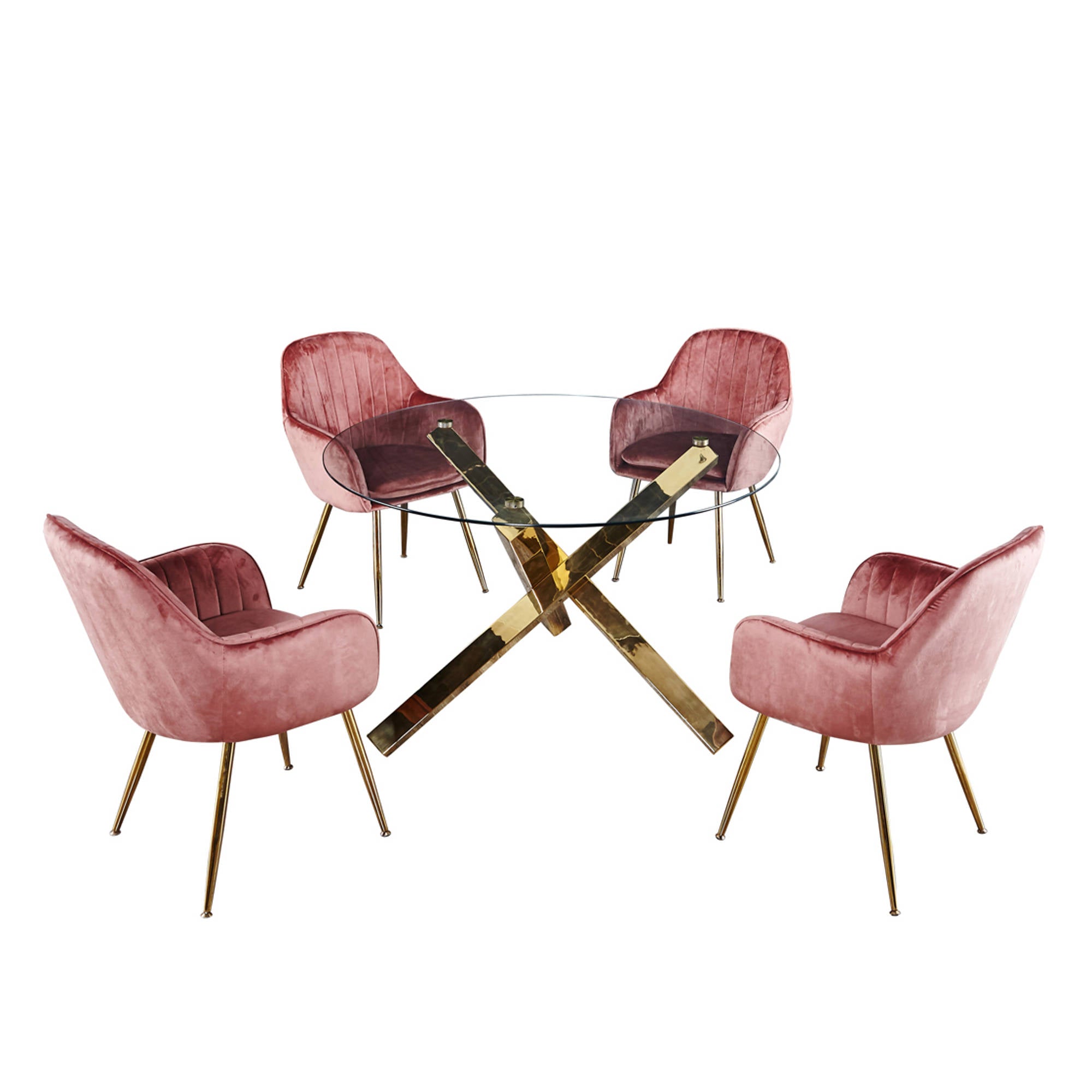 Tragara Table with Gold Legs - Ezzo